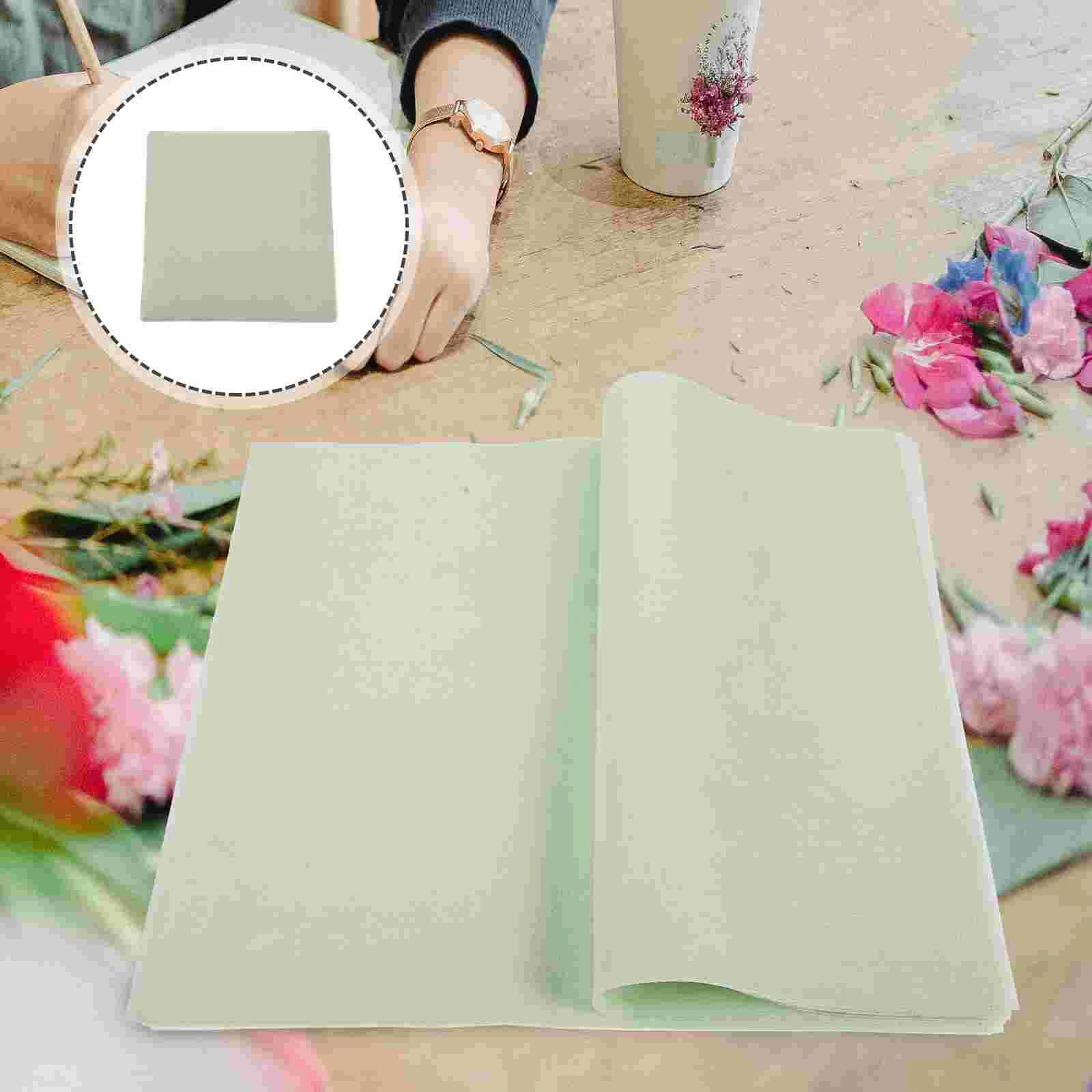 50 Sheets Sydney Paper Ultra-thin Flower Wrapping Shredded Holiday Gift DIY Fiber Green Tissue Bulk Decoration