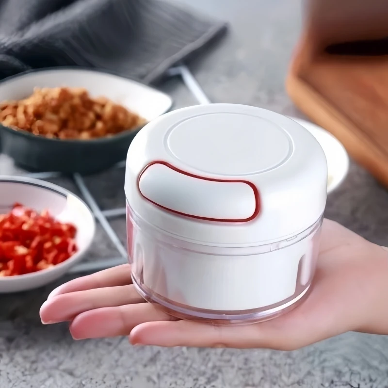 170ml Garlic Chopper Manual Rotate Vegetable Cutter in The Kitchen Multi Functional Food Garlic Shredding Machine Kitchen Gadget