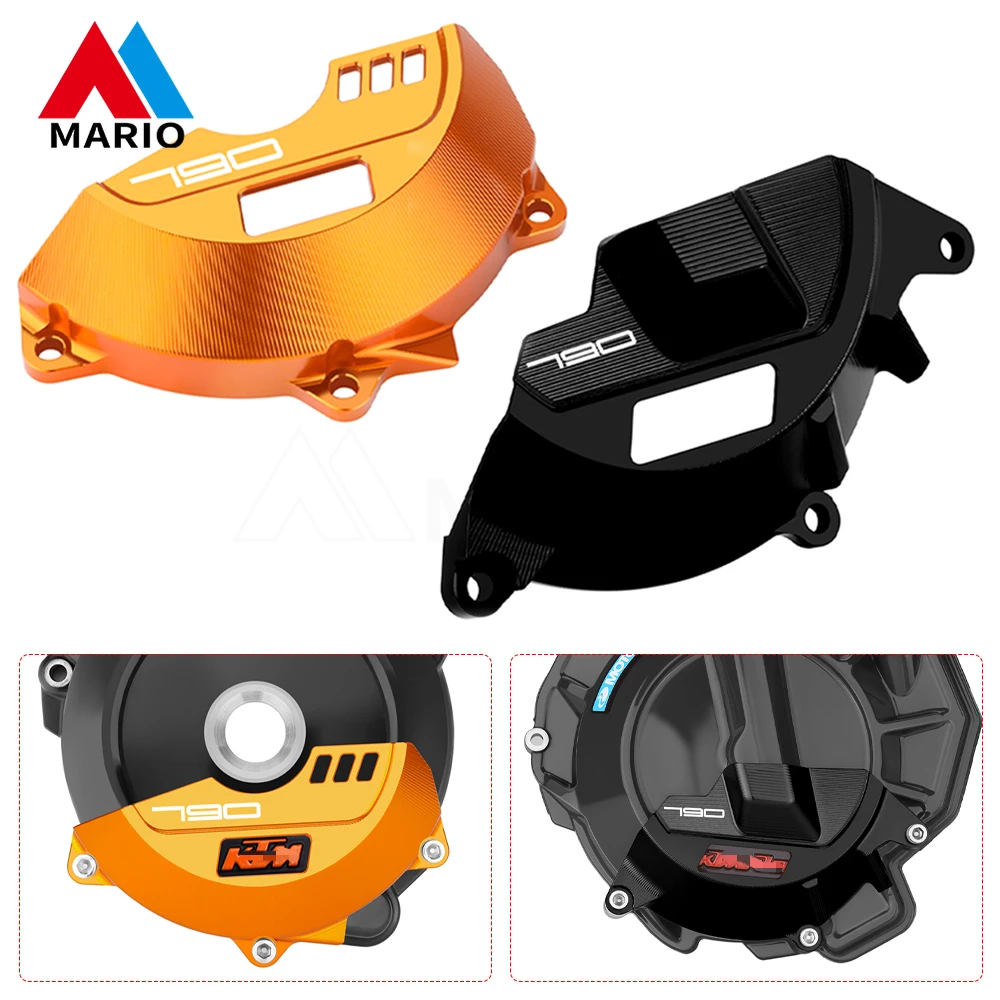 

Motorcycle Clutch & Engine Cylinder Cover Guard Protector For KTM 790 ADVENTURE 890 ADVENTURE 790 890 adventure 2018-2024