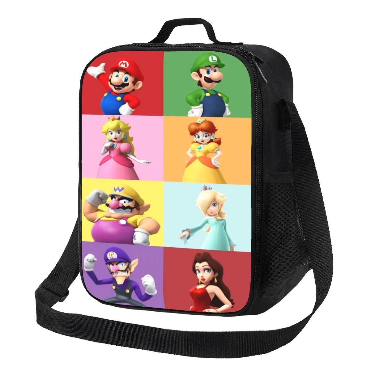 

Custom M-Marioed Game Lunch Bag Men Women Cooler Warm Insulated Lunch Boxes for Children School