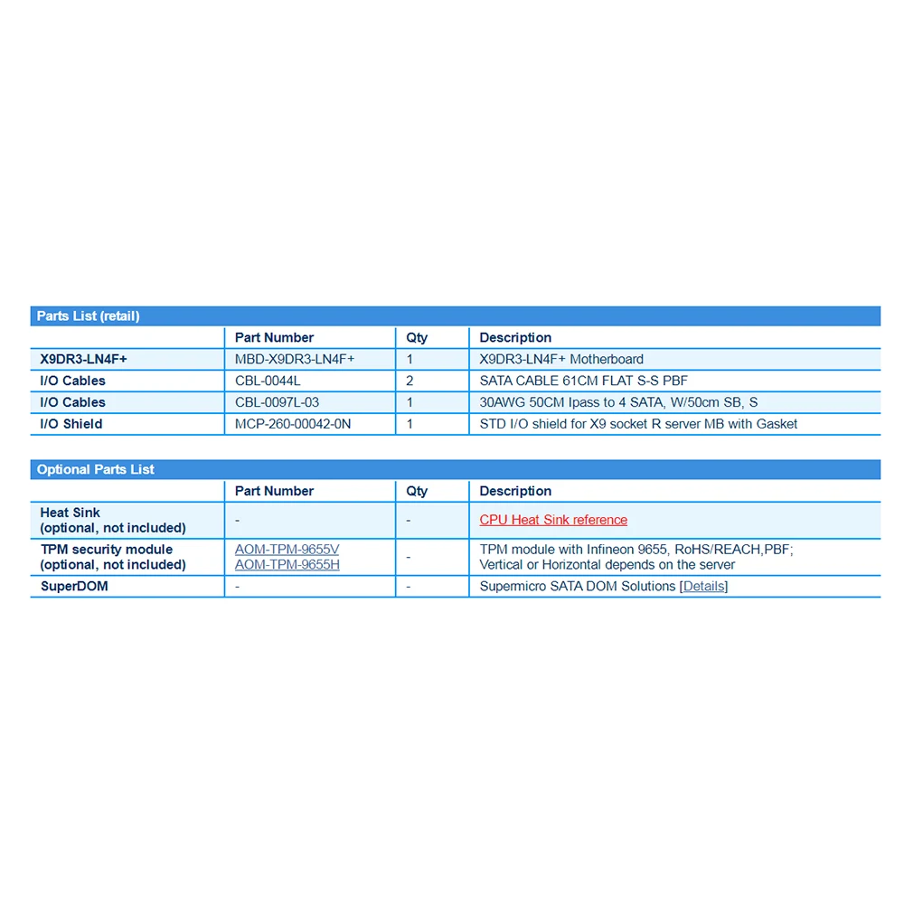 X9DR3-LN4F+ For Supermicro Two-way Server E-ATX Motherboard  2011 Intel C606 DDR3 Xeon processor E5-2600 and E5-2600 v2 family†