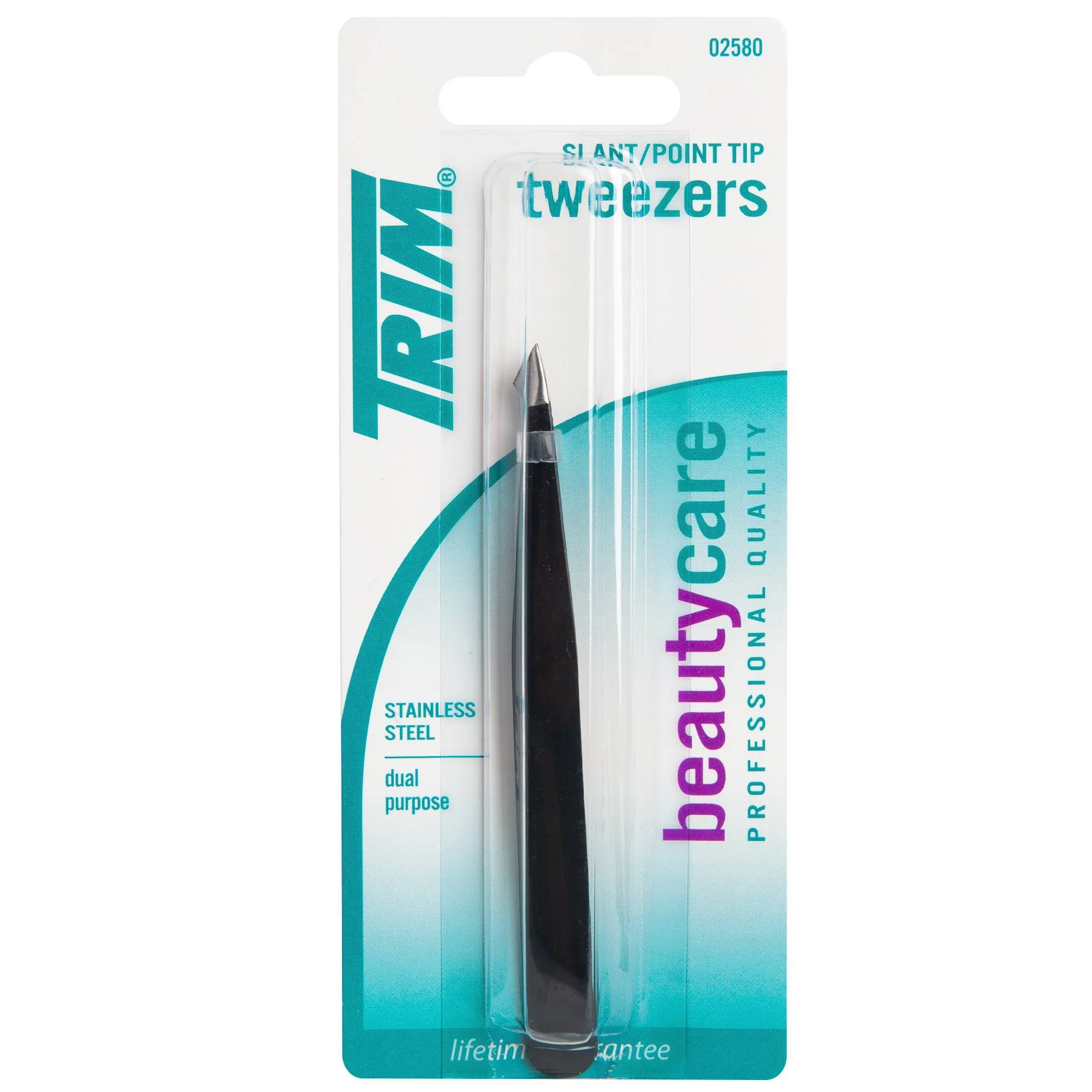 Stainless Steel Slant And Point Tip Tweezers Precision Hair Removal Beauty Tool For Brows And Grooming