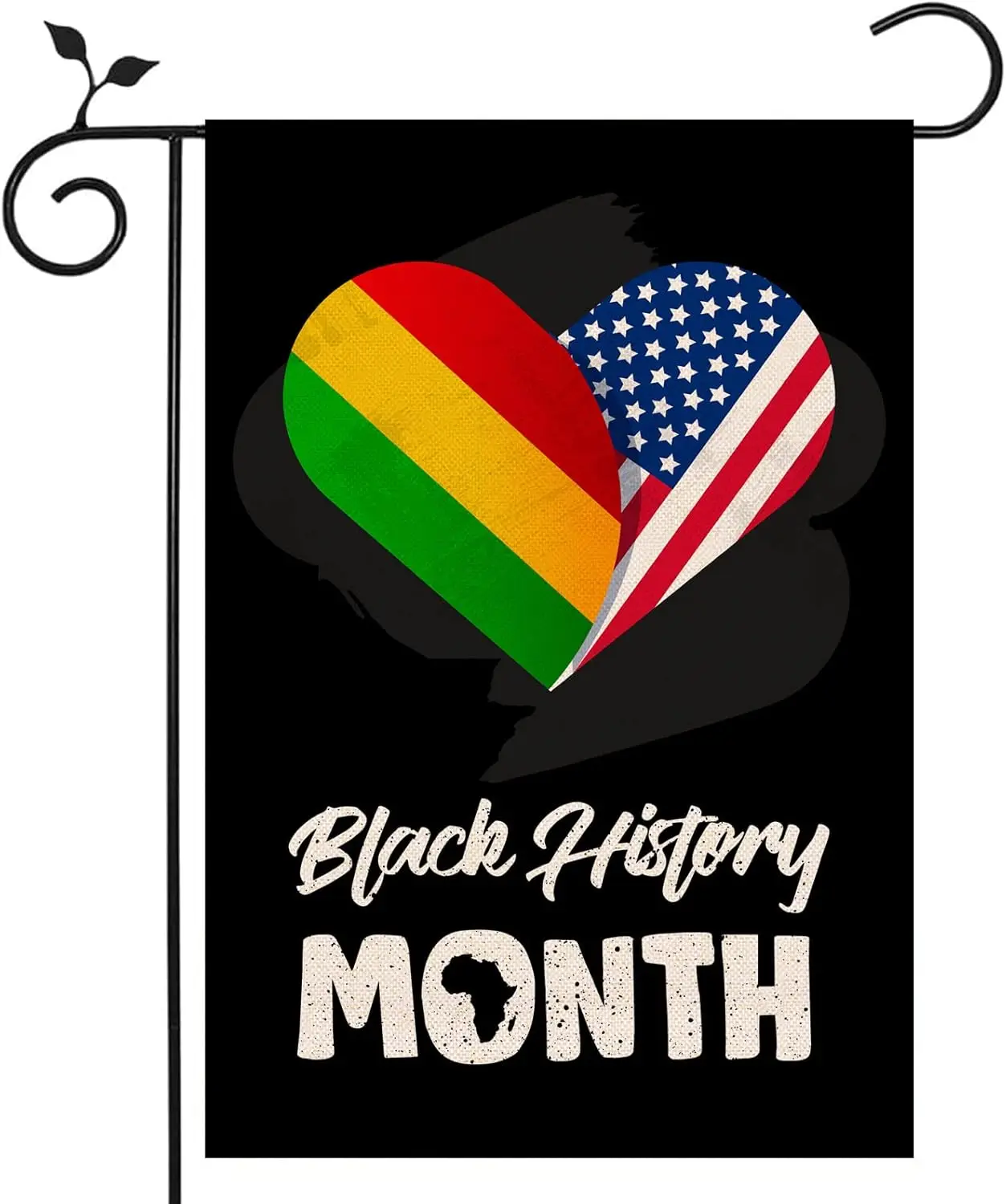 Nepnuser Black History Month Garden Flag African American National Holiday Party Decoration Equality Social Celebration Double S