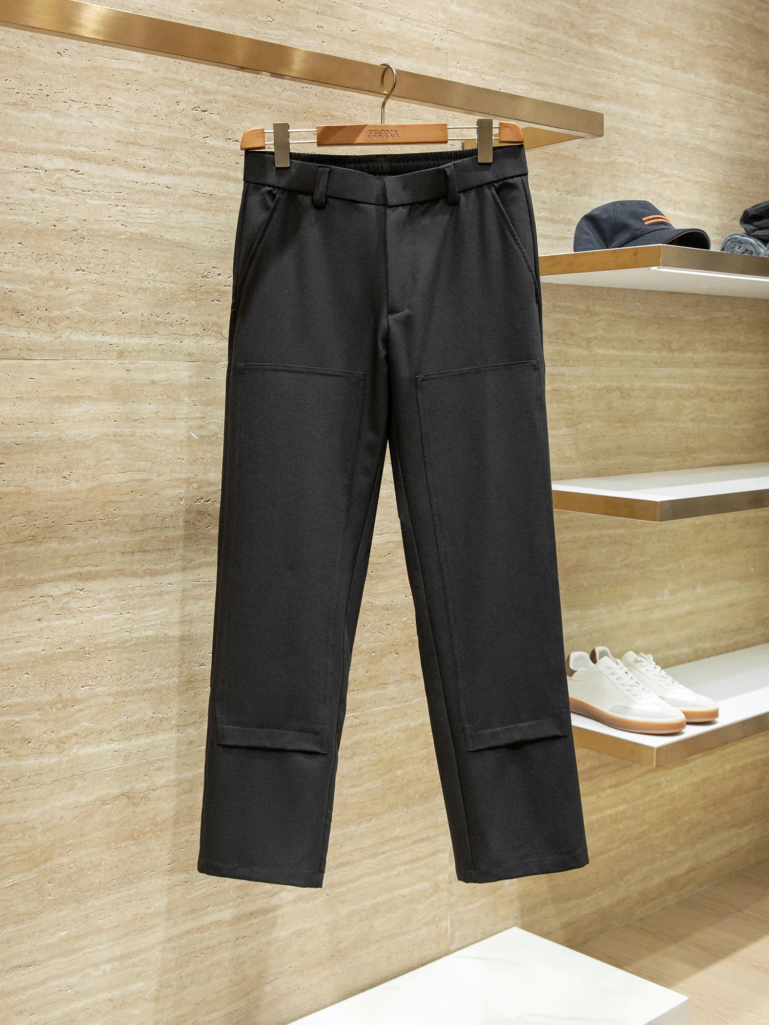 

Lyocell Acetic Acid Blended Old Money Style Men's Drawstring Straight Casual Pants