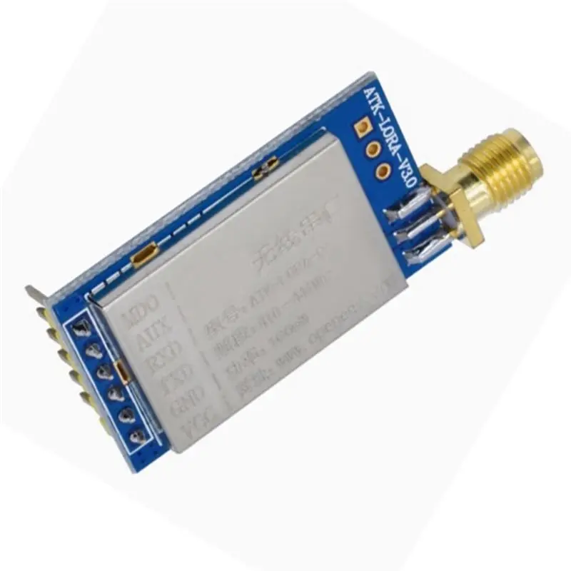 DT51 2PCS ATK-LORA-01 LORA Wireless Module SX1278 410-441MHz TTL Serial Port Communication 3000m Range PCB