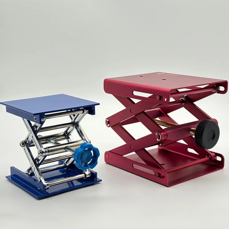 Custom Hot Sale Adjustable Aluminum Alloy Router Lift Table Laboratory Aluminum Lab Jack Stainless Steel Lifting Platform