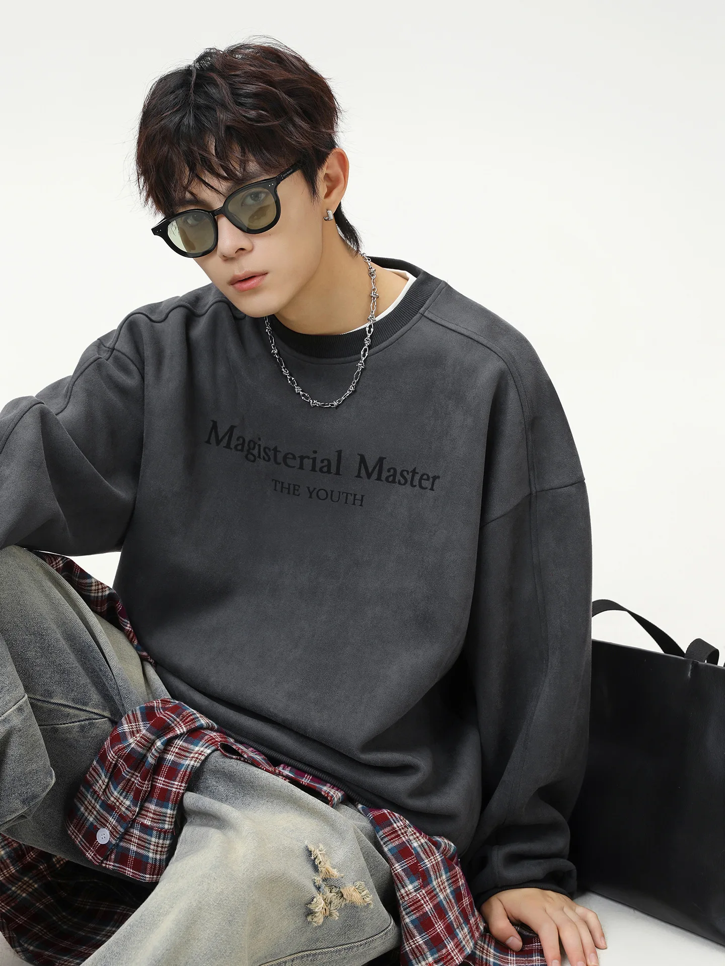 

Мужские толстовки без капюшона, спортивные, в американском стиле, для взрослых и молодежи, удобные, легкие, повседневные, уличная одежда