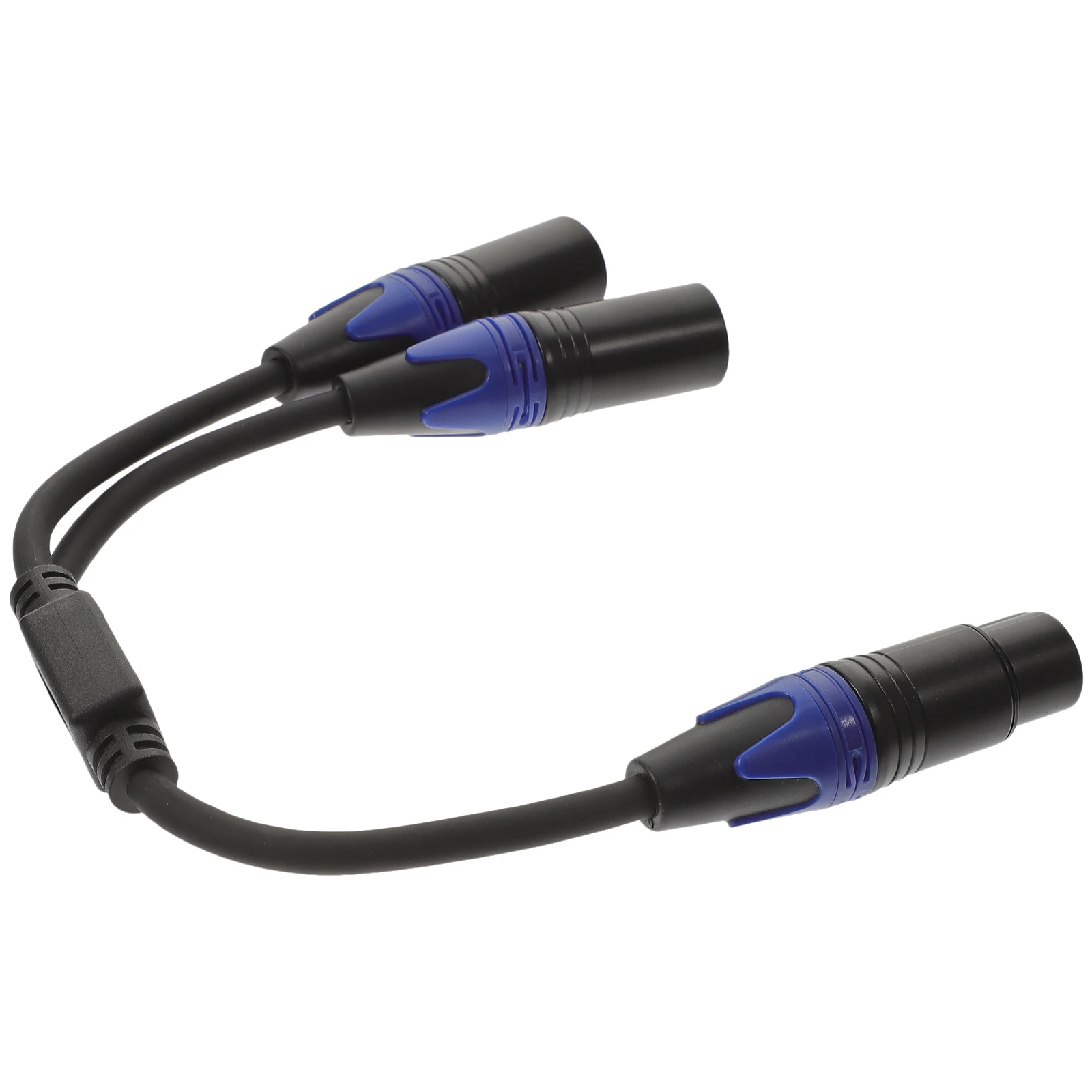 

Xlr Splitter Cable 1 Female To 2 Male Microphone Accessory High-Fidelity Double Shielding Oxygen-Free Copper Pe Insulation Noise