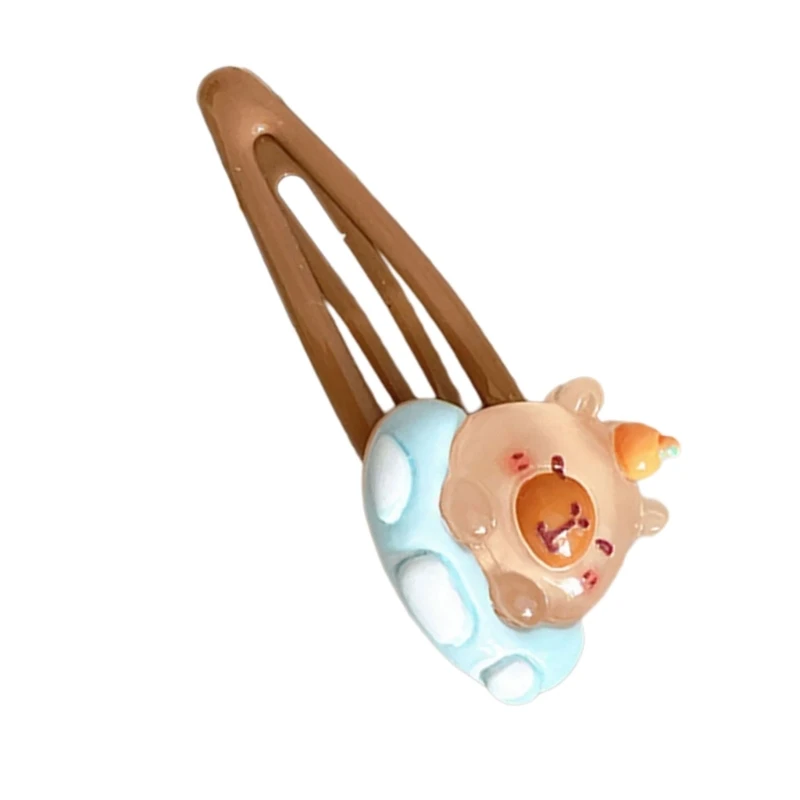 Sweet Lemon Hair Clip Cartoon Capybara Animal Headwear Cartoon Hairpin