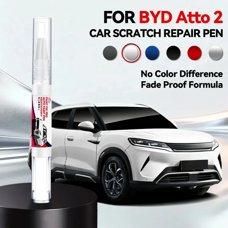 Bolígrafo de Reparación de Pintura para Auto BYD ATTO 2, Eliminador de Arañazos, Accesorios para Auto, Blanco WAC, Verde HCJ, Gris, Rosa, 12 Unidades