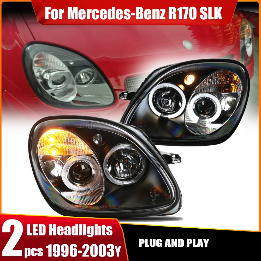 

Car LED Headlights For Mercedes Benz SLK R170 1996-2003 Upgraded full LED DRL Dynamic Signal Lamp Head Lamp Front light Assembly
