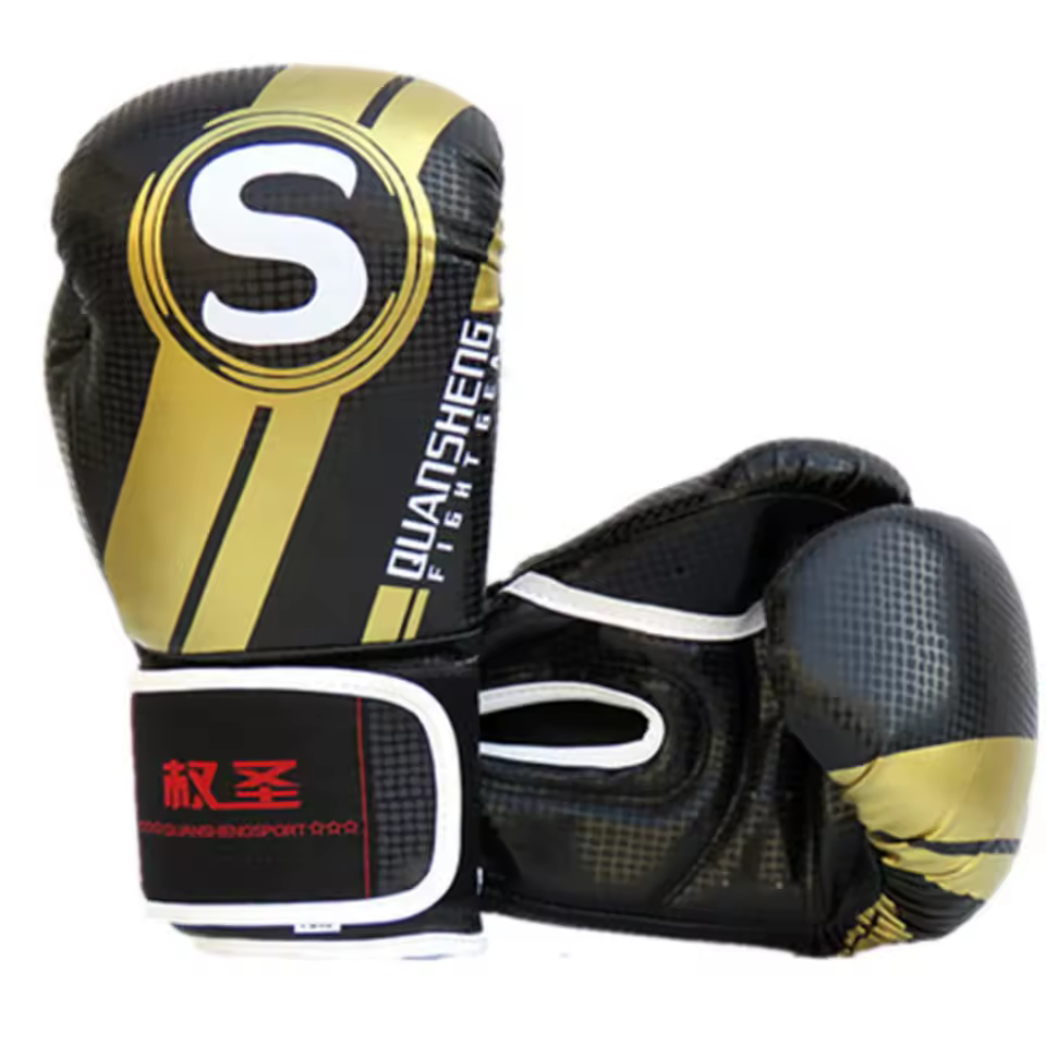 Boxing Gloves High Quality PU Leather Wear-Resistant And Breathable For Sanda Training, Thickened Protective Combat Gloves
