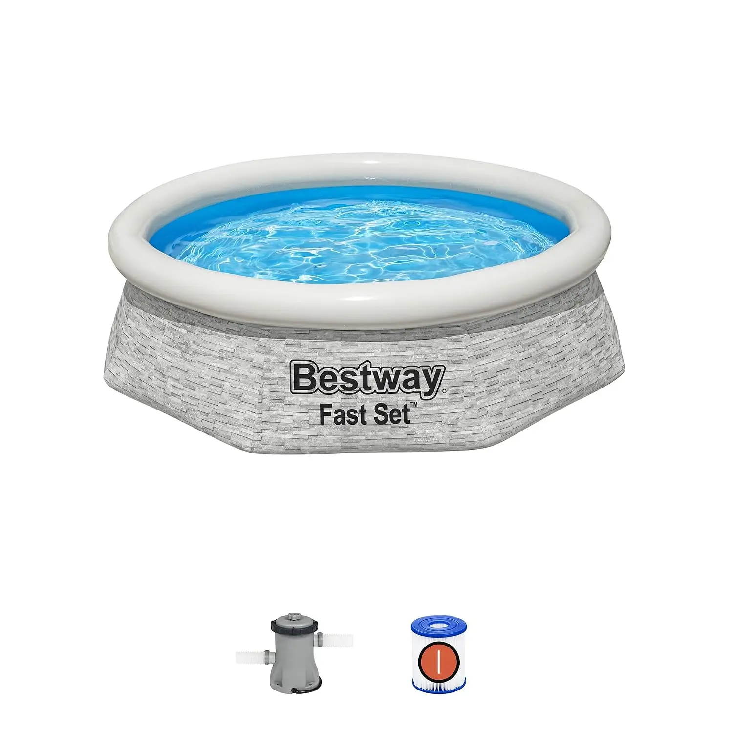 Above Ground Swimming Pool Set, 8' x 24