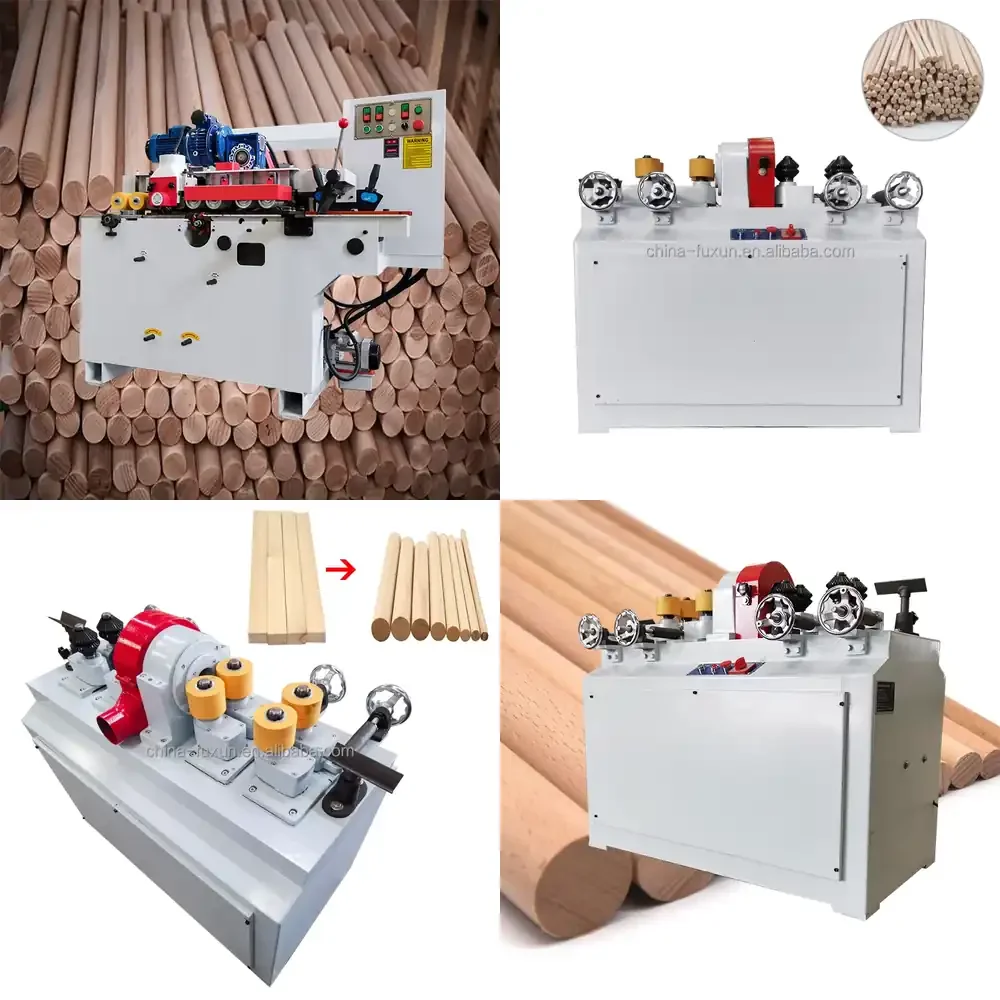 

Automatic Round Wood Rod Sanding and Polishing Machine for Wooden Broom Sticks and Screw Making