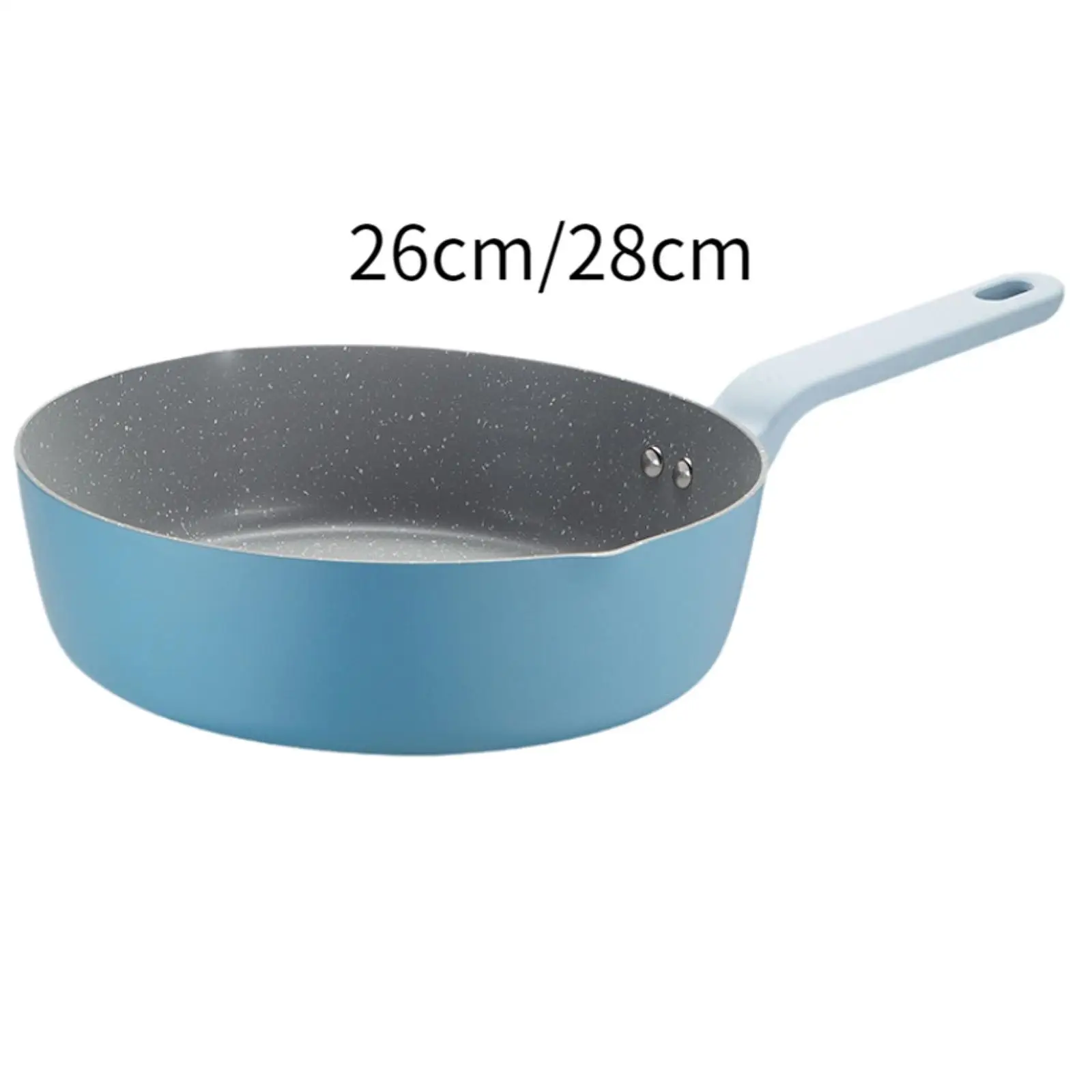 Steak Fryer Round Multi Purpose Lightweight Portable Frying Pan Nonstick Butter Warmer Pot for Restaurant Hotel Kitchen Gas Eggs