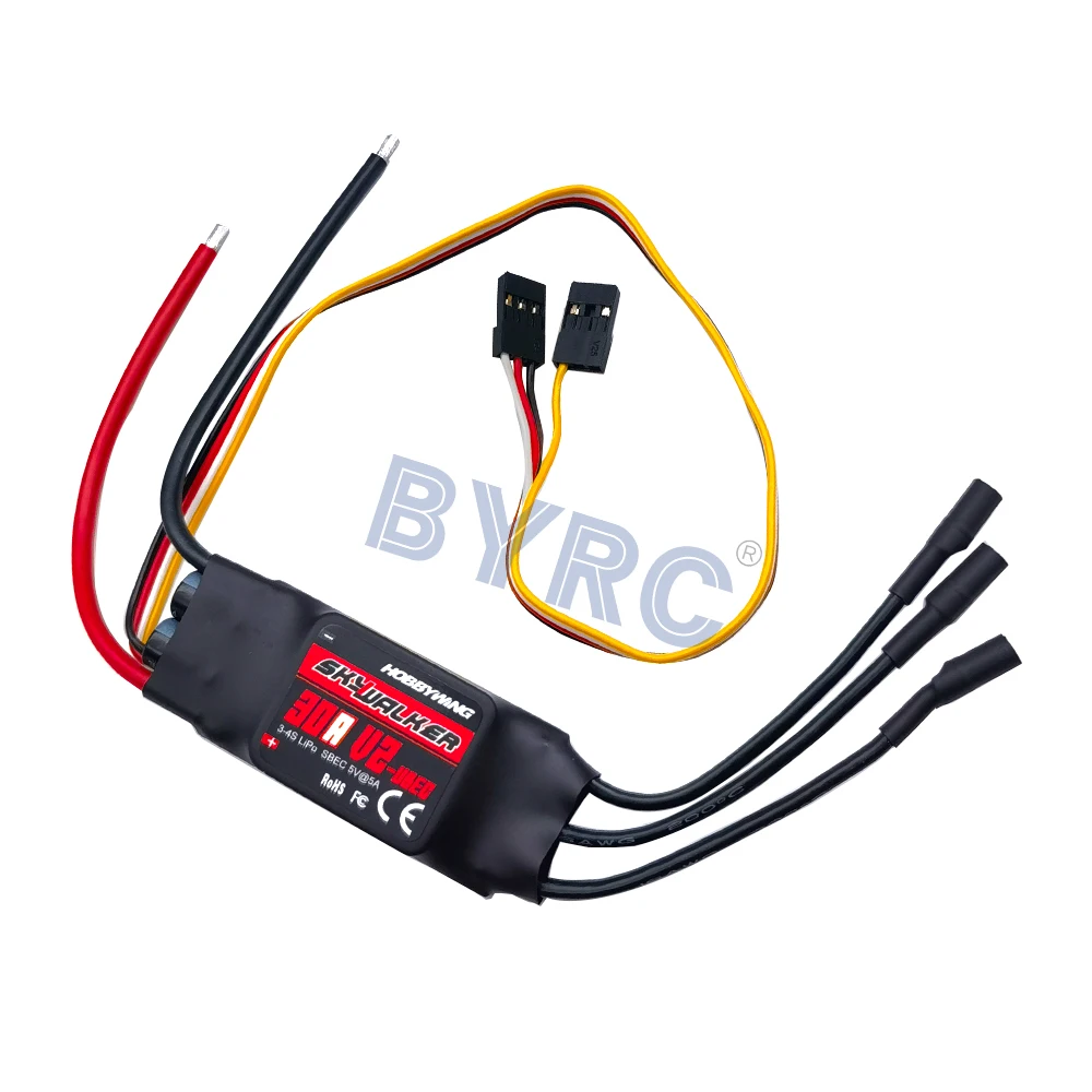 Hobbywing Skywalker 15A/20A/30A/40A/50A/60A/80A/100A/120A V2 Brushless ESC With Reverse Thrust Function For RC Aircraft Airplane