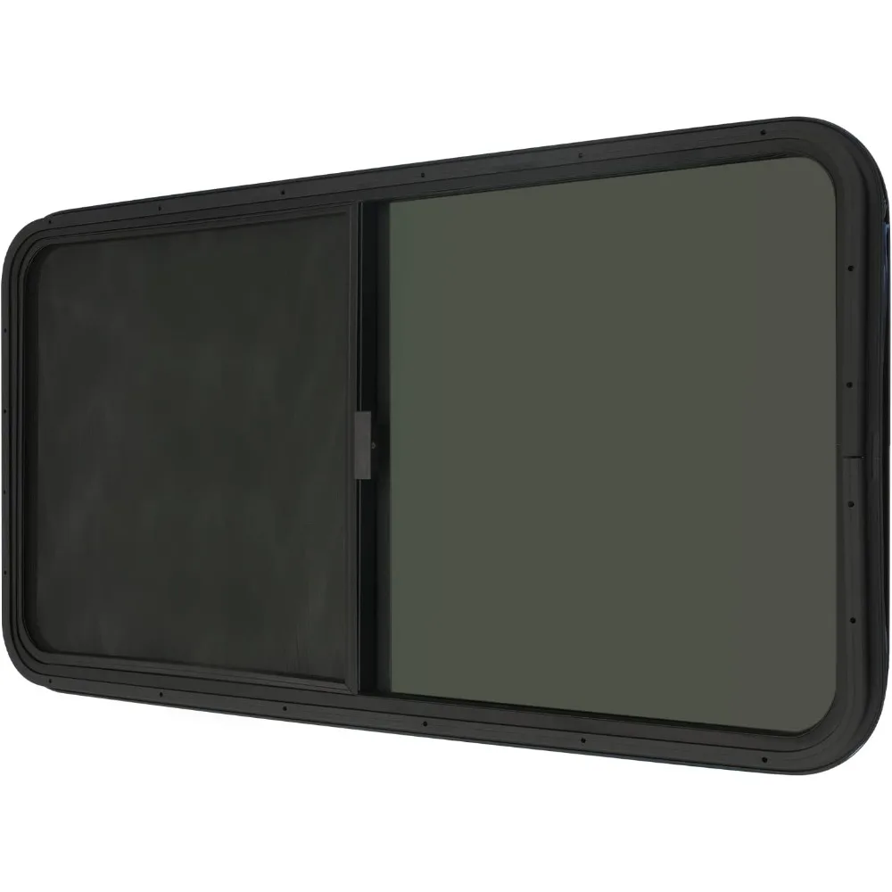 

Вертикальное раздвижное черное окно автофургона для капель, грузовых прицепов и лошадей — замена 24 ширины x 20 высоты