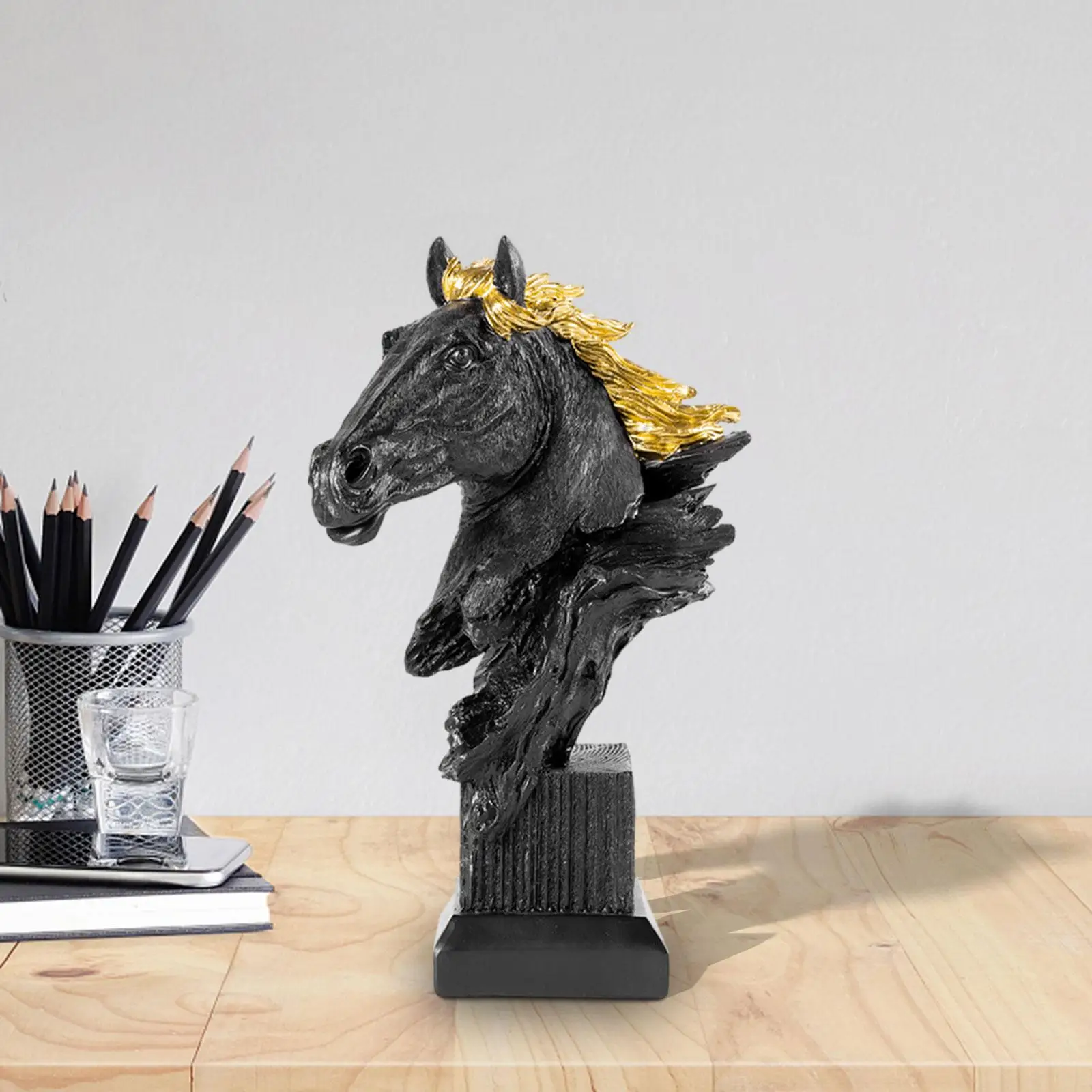 

Horse Statue Collection Decorative Figurine for Living Room Shelf Entrance