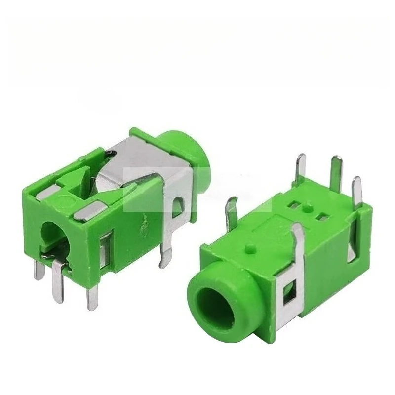 10PCS 5-Pin 3.5MM Caliber Side-Plugged Vertical Headset Audio Socket Plug Compatible with PJ-306 PJ-307 PJ-322 PJ-325C PJ-358