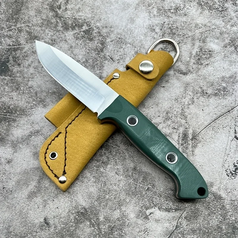 BM Sibert Bushcraft سكين 162 سكين ثابت S30V شفرة الساتان G10 مقبض المدمجة سكينة للاستعمال الخارجي للمشي لمسافات طويلة والصيد هدية الرجل