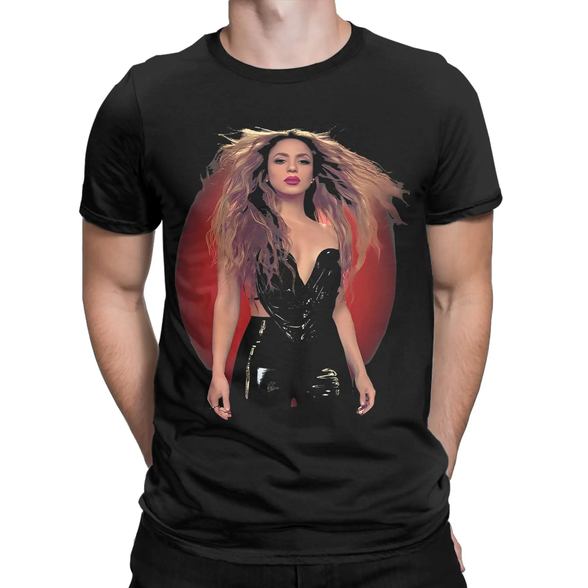 Hip Hop Shakira Las Mujeres Ya No Lloran T Shirt Men Crewneck Short Sleeve Tops Music Cotton Summer Clothing