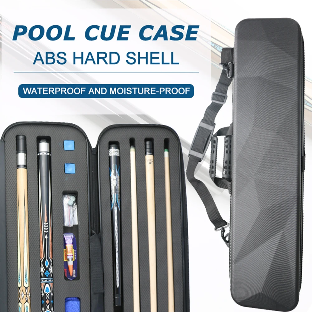 

2024 Billiard PC Pool Cue Case Billiard Pool Cue Case Billiard Accessories 5Holes 3Shafts 2Butts Pool Cue Case1/2 Split Case