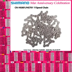 Shimano ULTEGRA DEORE XT HG701 HG601 11 Speed Chain HG-X11 For Ultegra 6800 R8000 XT M8000 Chain 112 116 110 122 126 Links