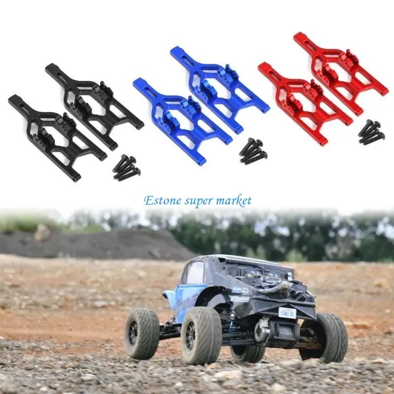 

090B Aluminum Alloy Front Rear Lower Suspension Arm Remote Control Car Lower Control Arms Set for 1/10 Scale Car All Terrains