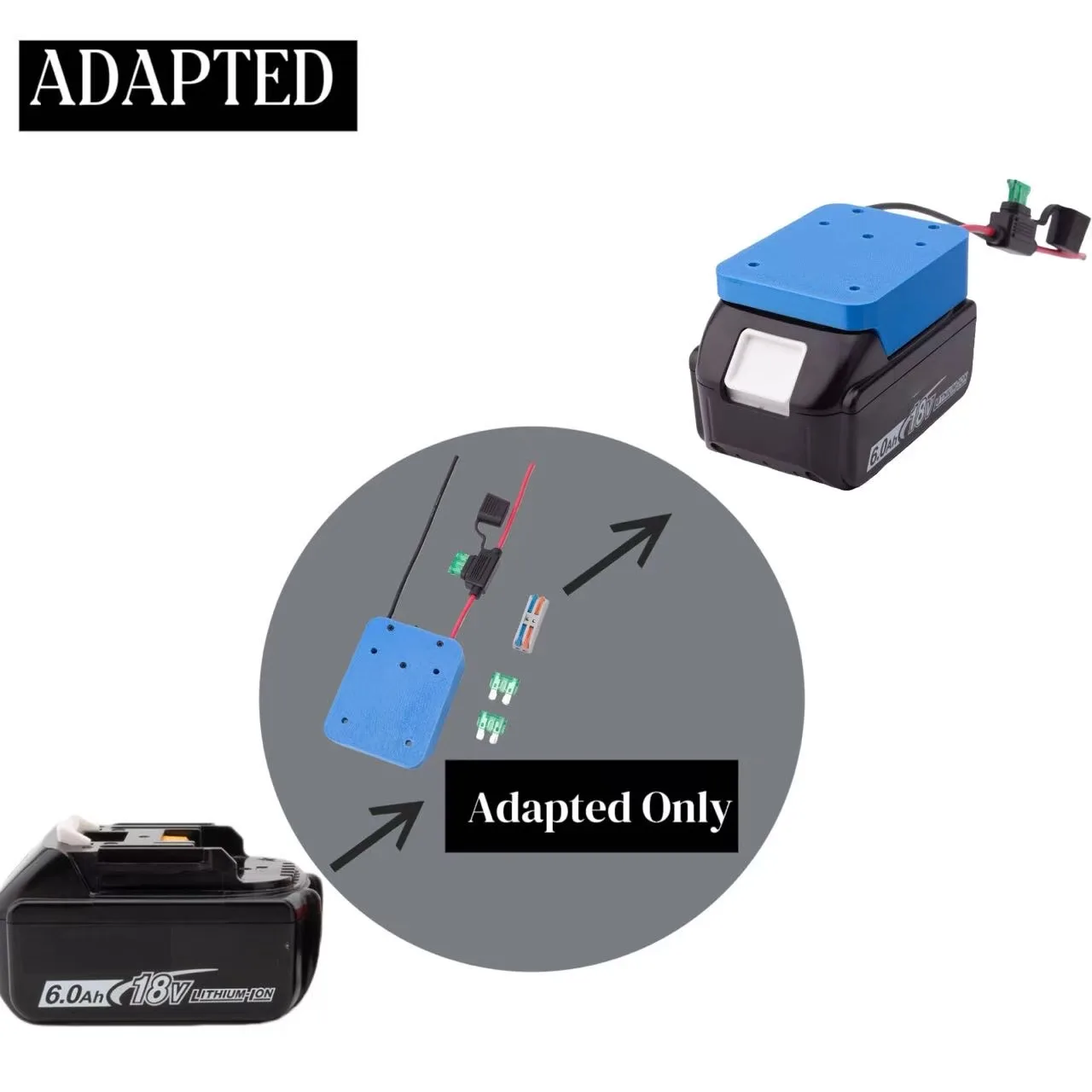 

Адаптер для электрического колеса F14AWG, держатель и клеммная колодка переключателя BL1850B BL1860B BL1820, батареи для Makita 18 В DIY