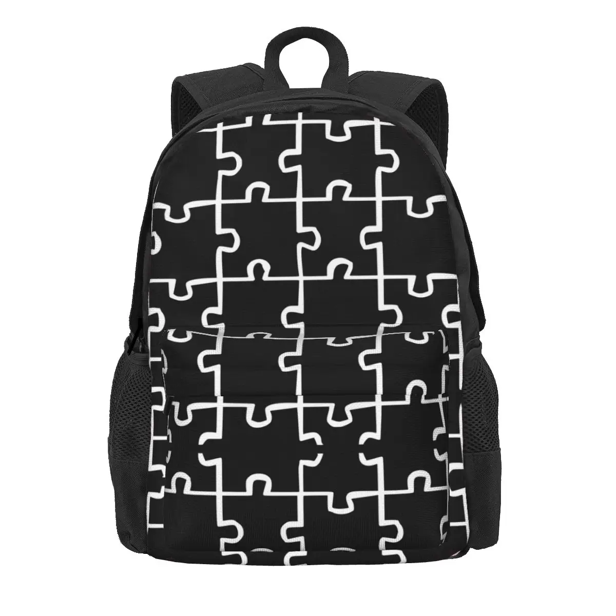 Mochila geométrica de puzle para mujer, bolso escolar de moda para estudiantes, mochila para ordenador, mochila de viaje impermeable para niños y niñas