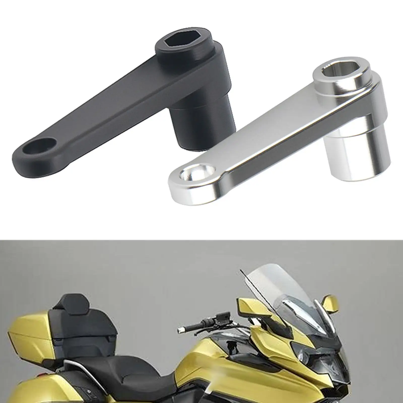 Windshield Lifting Rising Bracket Aluminum Alloy Windscreen Support Holder for BMW K1600GT K1600GTL K1600 Bagger R view 6