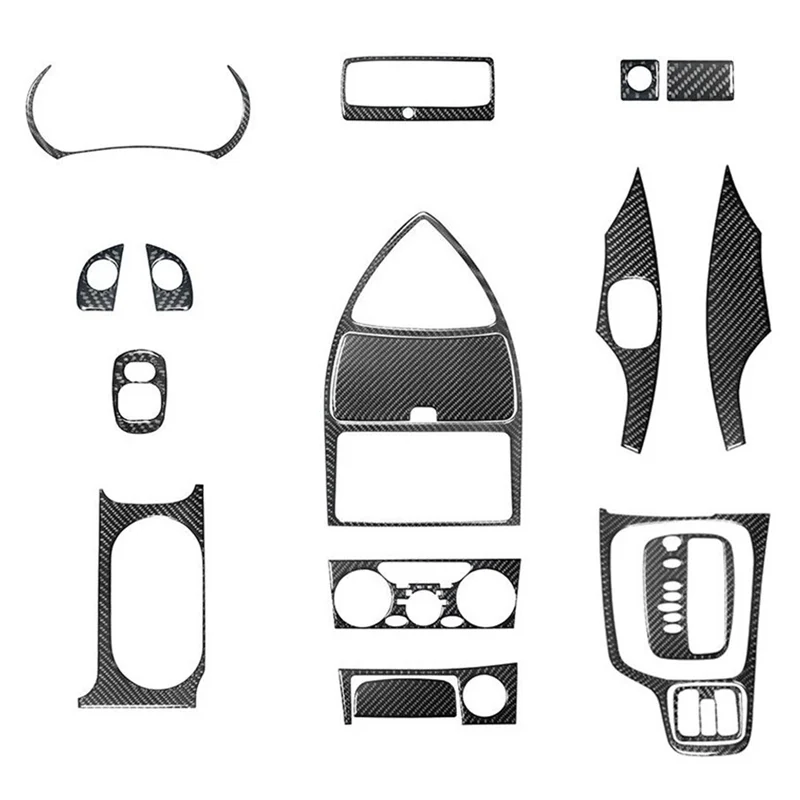 For Toyota Celica 2000-2005 Carbon Fiber Full Interior Set Trim Cover Decoration Sticker Accessories - 18PCS