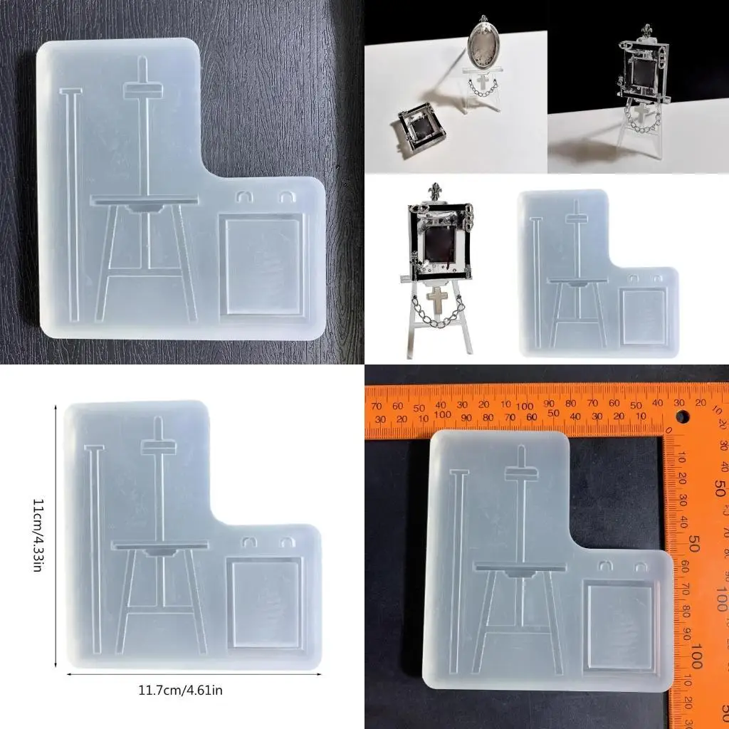 

J78F форма для фоторамки, ручная роспись, мольберт, силиконовая форма для поделок, украшение дома