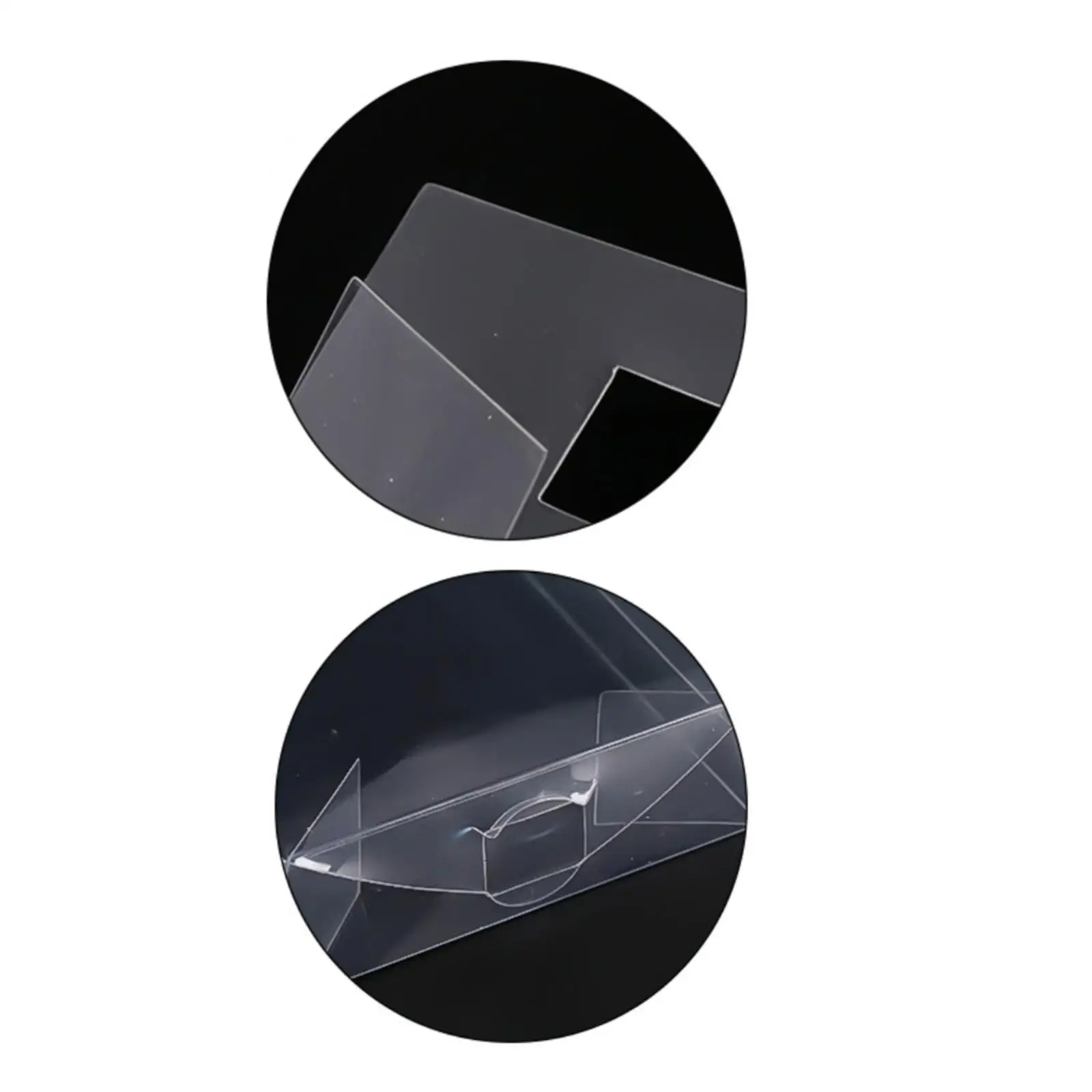 50x modelauto vitrines, doorzichtige PVC dozen, transparante speelgoedauto vitrines voor thuismodellen beeldjes verzamelobjecten