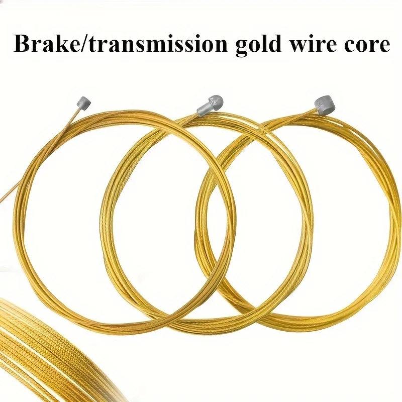 AliExpress NONE 1PC Gold Grinding Wire Bicycle Braked Wires Stainless Steel Brakes Wired Core Inner Lined Brake Cable Pull String Bike Accessory