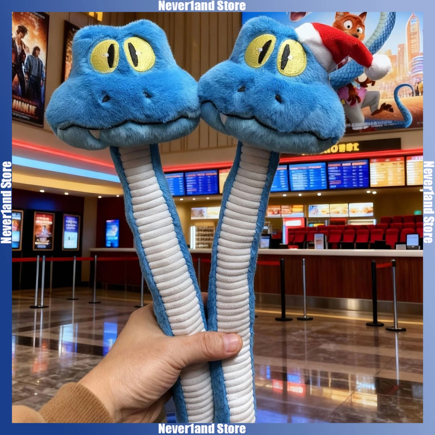 2 Size Cute Zootopia Gary Pendant Keychain Cartoon Gary Snake Movable Plush Toy Action Figure Bag Decoration Christmas Gift