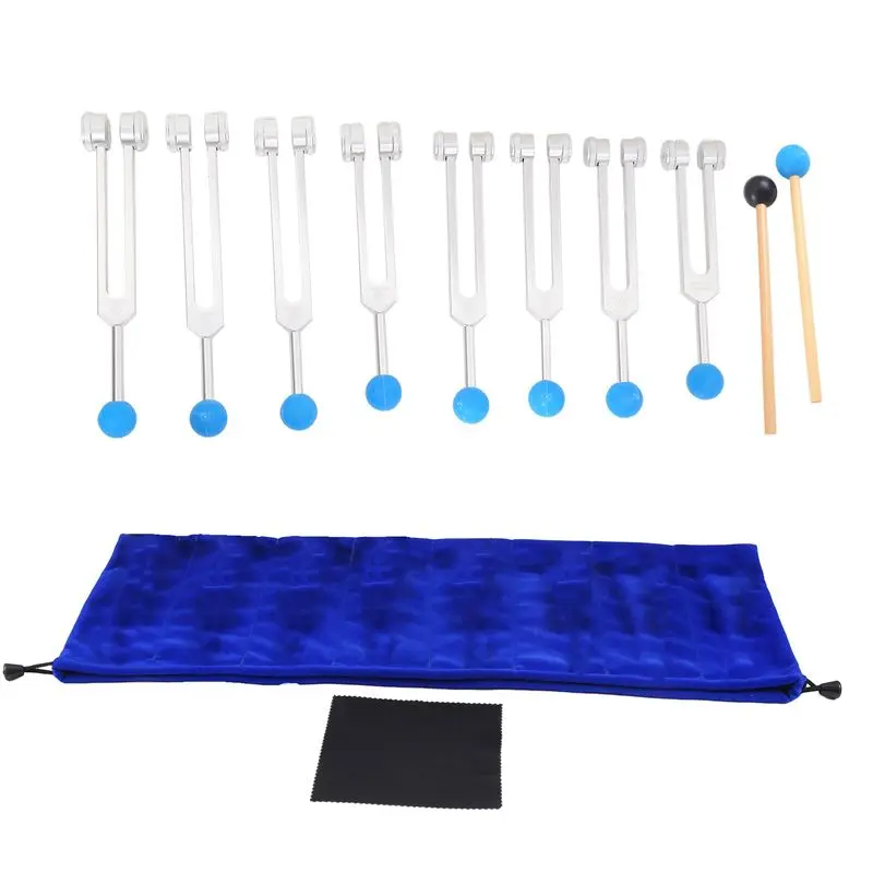 

AEF6-7 Chakras Tuning Fork + 1 Soul Weighted Tuning Forks,For Healing Chakra,Sound Therapy,Reliever Stress