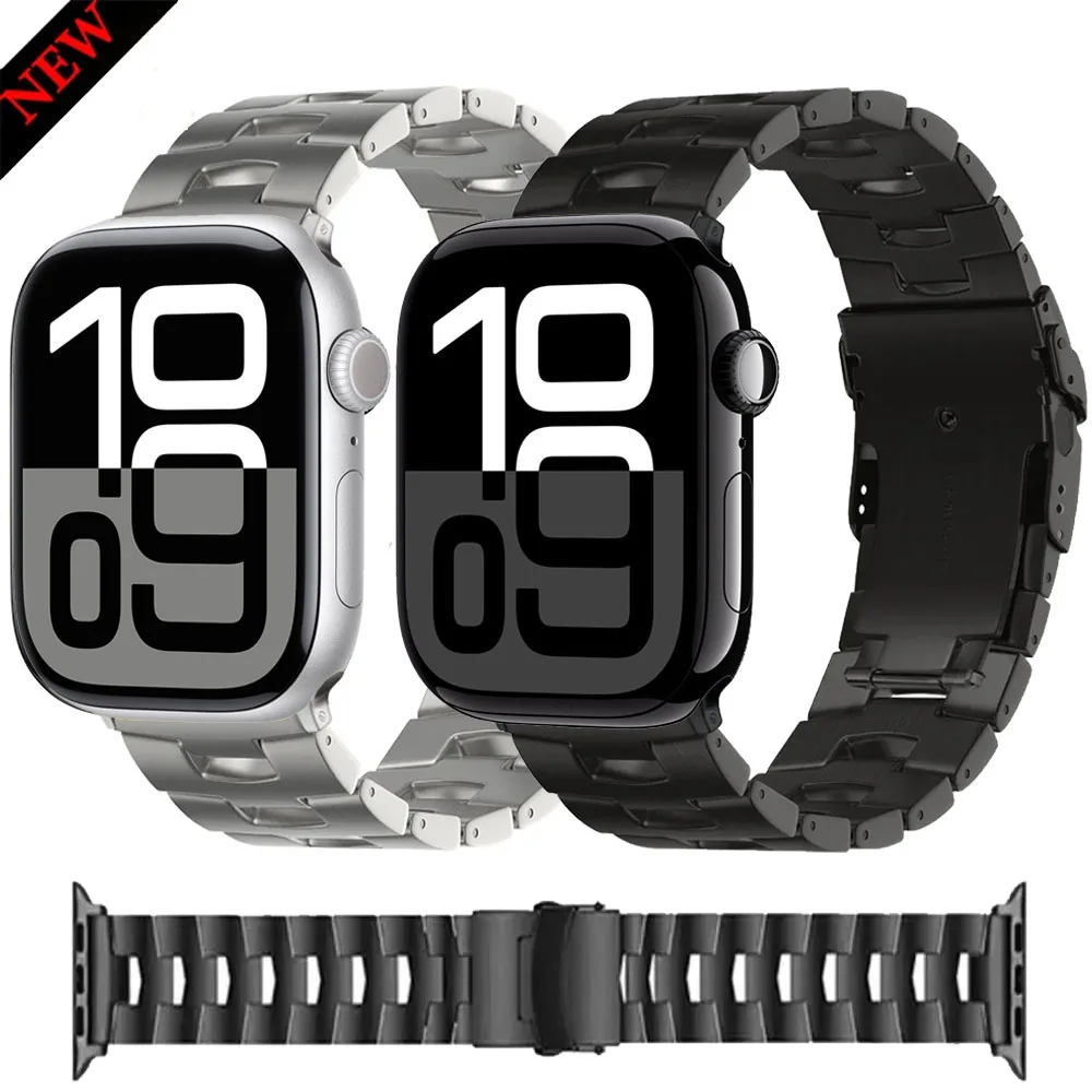 Oracle Titan-Armband für Apple Watch Ultra 3 11 10 9 8 7 6 5 4 SE Metall-Leichtgewicht-Armband iWatch 49mm 45mm 44mm 41mm 42mm 46mm