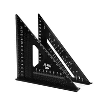 7inch Triangle Ruler Aluminum Alloy Angle Protractor Miter Square Ruler Measurement Carpenter Square Woodworking Triangle Ruler