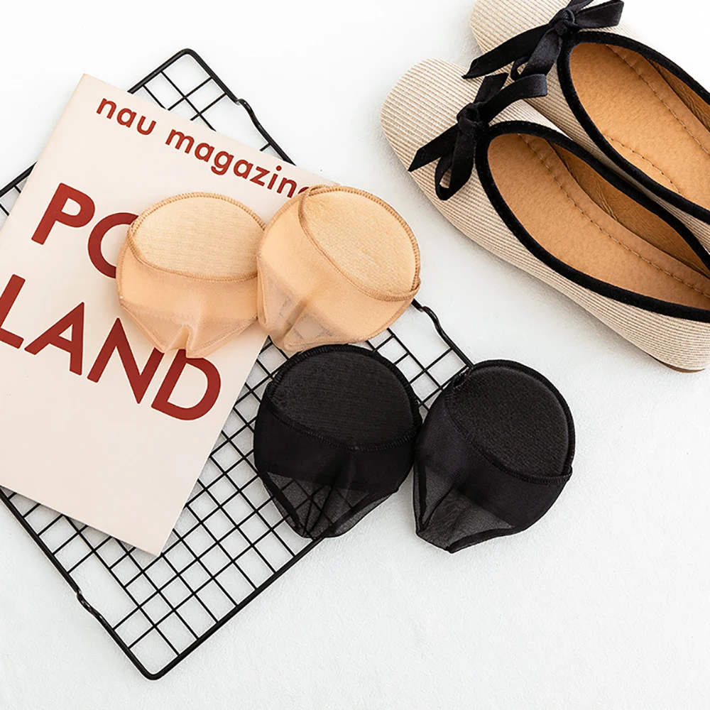 عالية الكعب وسادة للقدم سيليكون منقط المضادة للانزلاق الصيف غير مرئية الجوارب النساء الجوارب نصف النخيل الجوارب الأمامية النعال