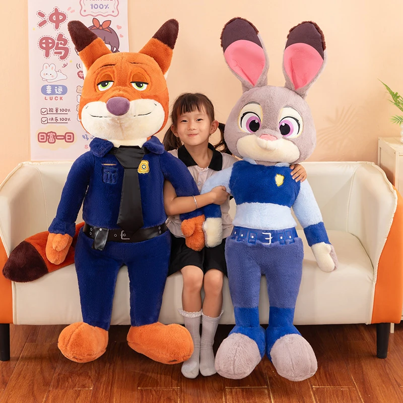 40-100CM Judy Hopps und Nick Wilde Disney Zootopia Plüschtiere Anime Cartoon Niedlich Gefüllte Weihnachten Plüschtier Kinder Geburtstag Spielzeug Geschenke