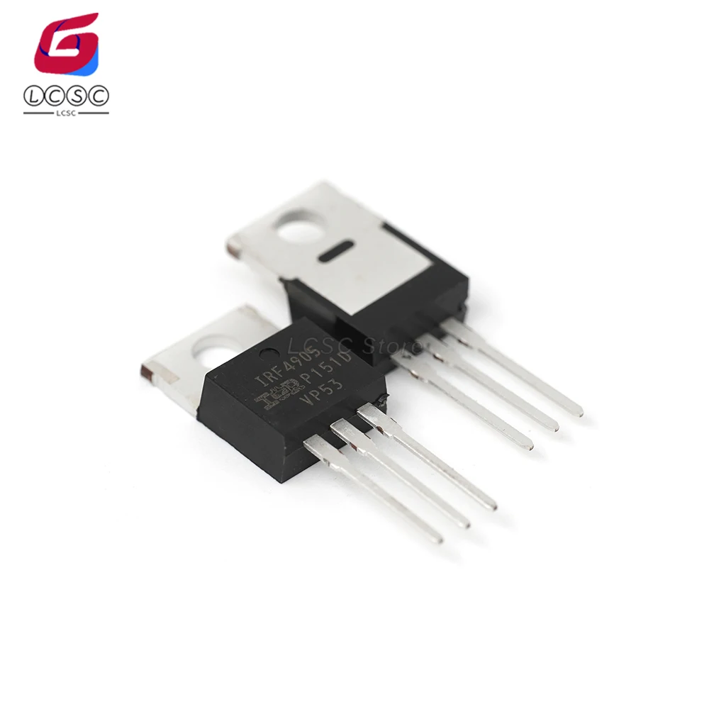 10Pcs/Lot New Original IRF4905 MOSFET P-Channel 55V 74A (Tc) 200W (Tc) Through Hole TO-220AB Transistors IRF4905PBF