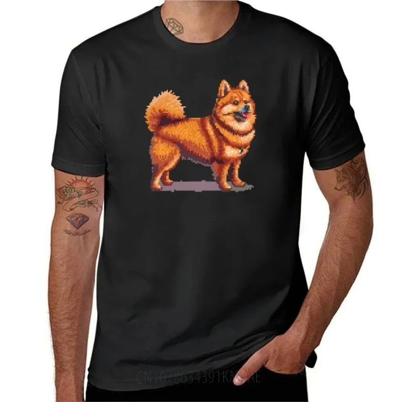 Pixel Spitz T-Shirt customizeds korean fashion mens graphic t-shirts funny