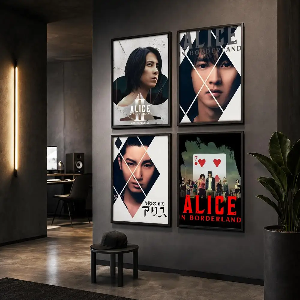 Alice In B-Borderland Show Poster HD Home Wall Stickers House Hallway Living Room Bedroom Bar Office Decor Art Prints