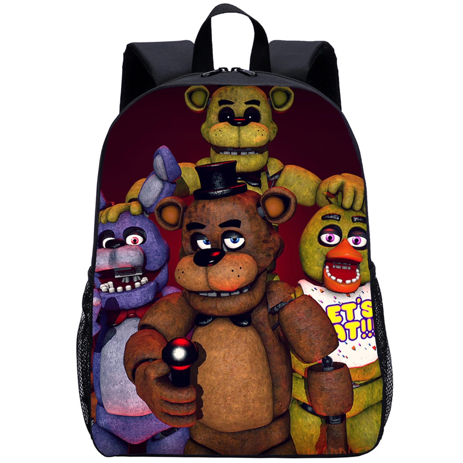 

Kids F-Five Nights at Freddys Backpack Student Wear Resistant School Bookbag Lightweight Travel Daypack for Outdoor