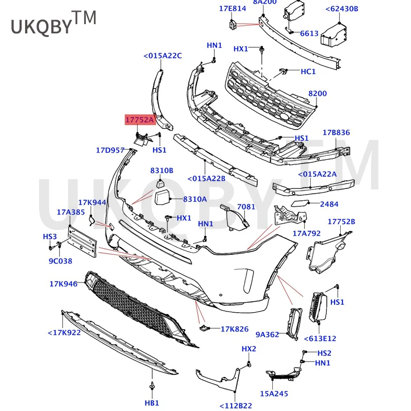 Suitable for Di sc ov er in g Di vi ne Be ha vi or Mounting Bracket - Front Bumper Front bumper bracket