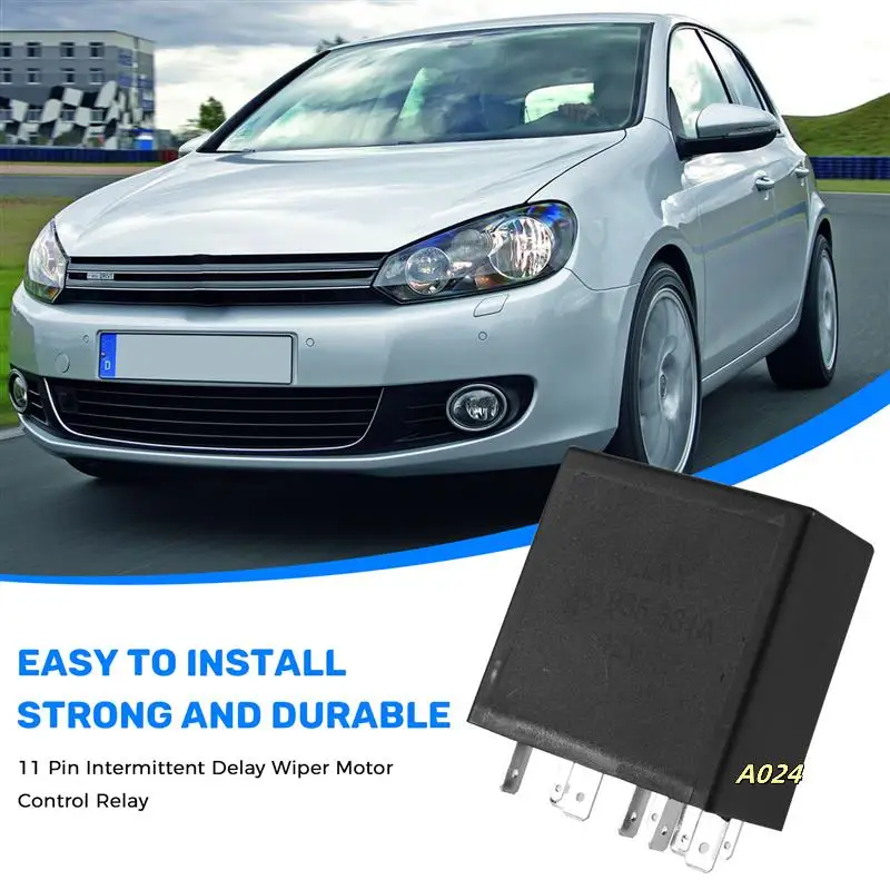 377 11 Pin Intermittent Delay Wiper Motor Control Relay For-Golf-Passat Jetta- A4 4B0955 531A 4B0955531A