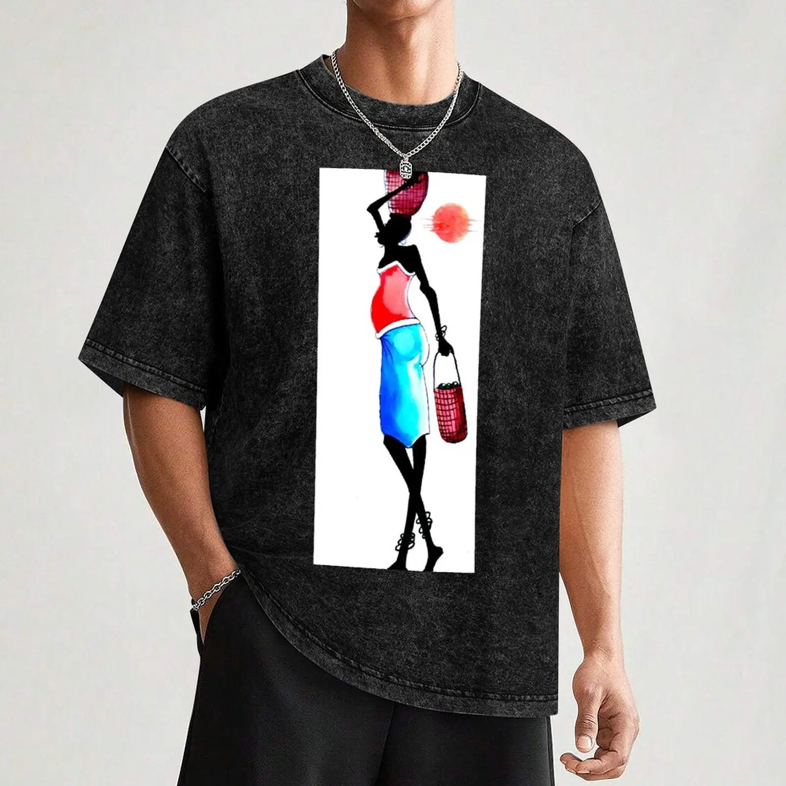 اذهب مجموعة المرأة الأفريقية تي شيرت تي شيرت للرجل حزمة القطن رجل قميص القطن مضحك قمصان قميص تيشيرت صيفي