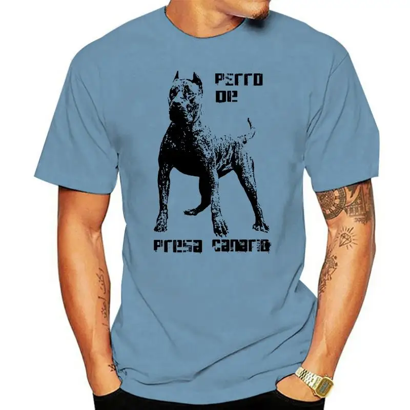 Printed T-Shirt Men Perro De Presa Canario Dogo - Dog T Shirt Top Tee - Mens Womens Kids Baby Sizes O-Neck T Shirt