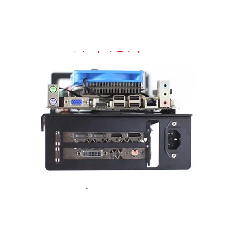 Open computer main chassis graphics card vertically mounted portable A4 mini chassis A0